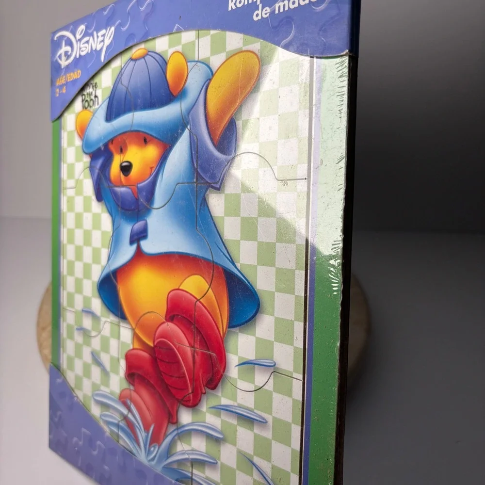 NOS Disney Winnie the Pooh Woodboard‎ Puzzle 9 Piece Milton Bradley Hasbro NEW
